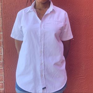 All white button down